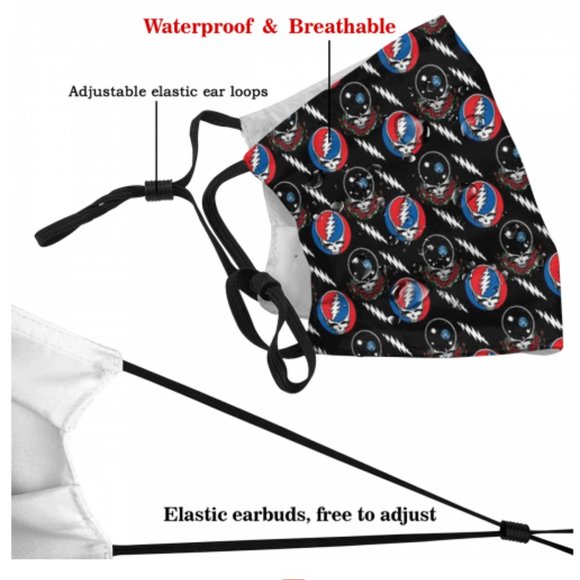 Grateful dead Face Cover Headband Balaclavas - Picture 4 of 6